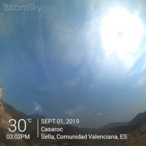 Sella weather Septmber 1st 2019 Casaroc webcam, Sella Costa Blanca