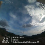 Sella weather November 1st 2019 Casaroc webcam, Sella Costa Blanca