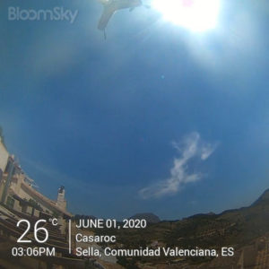 Sella weather records June 1st 2020 Casaroc webcam, Sella Costa Blanca