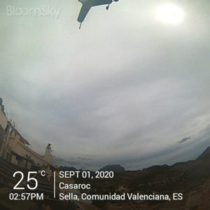 Sella weather records September 1st 2020 Casaroc webcam, Sella Costa Blanca